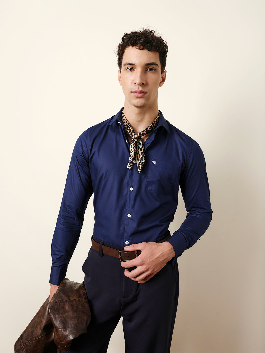 navy blue french cuff dress shirt Shop Solid Tailored Fit Formal with Cuffs Online NEWNEW This shirt and tie Denim Jacket Midi Dress Fitting:F