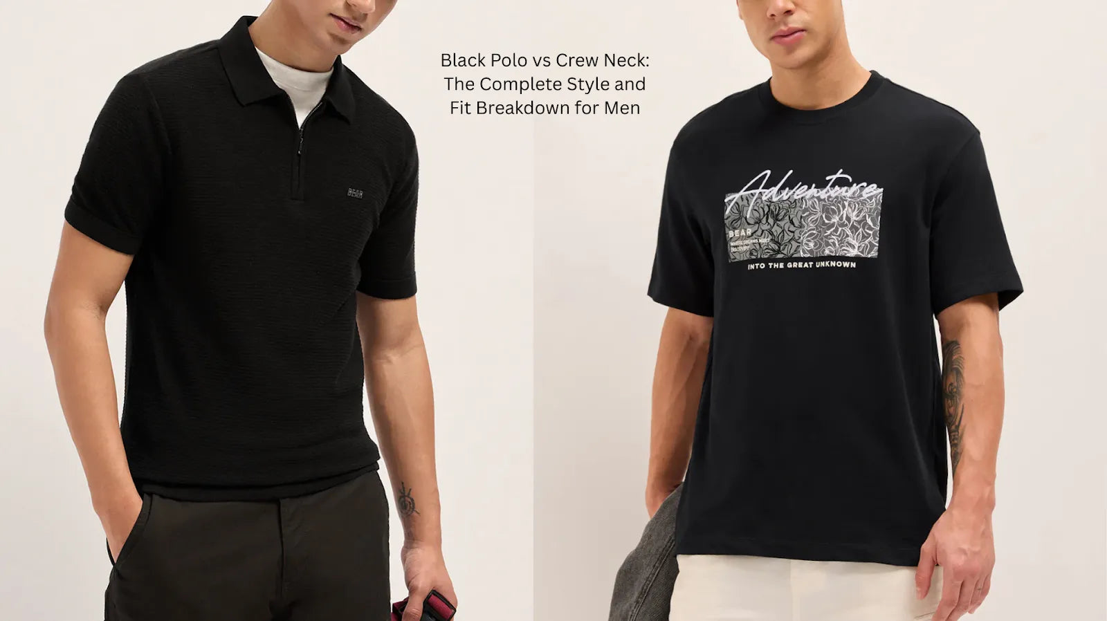 Black Polo vs Crew Neck: The Complete Style and Fit Breakdown for Men