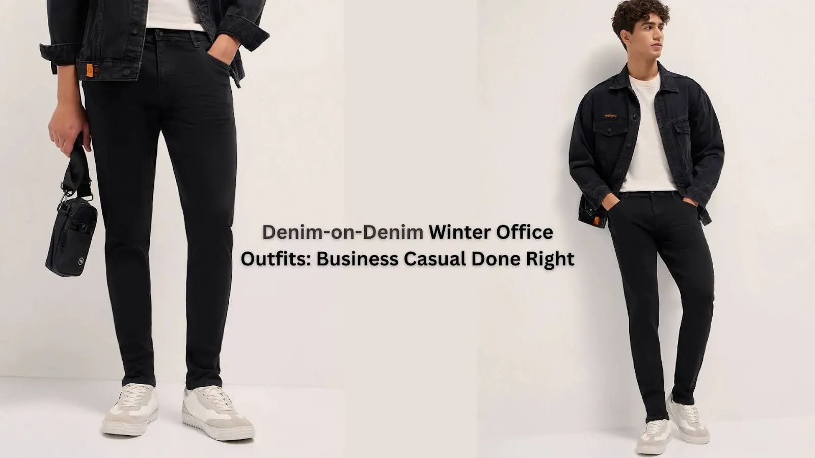 Denim-on-Denim Winter Office Outfits: Business Casual Done Right