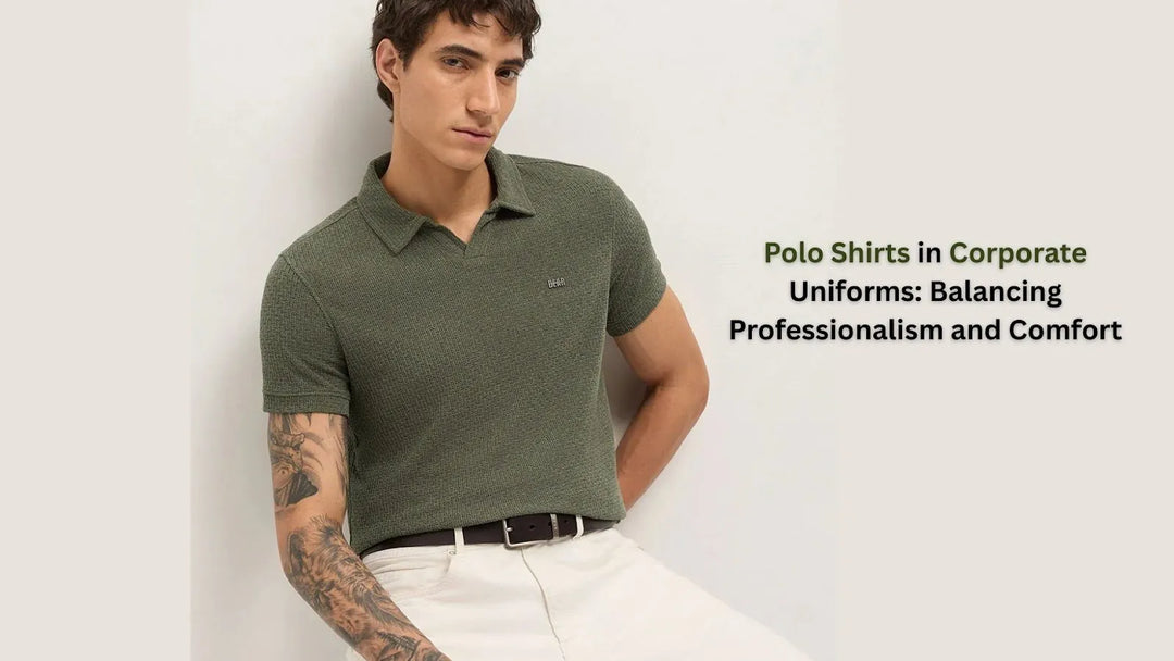 professional polo shirts as part of a corporate work uniform