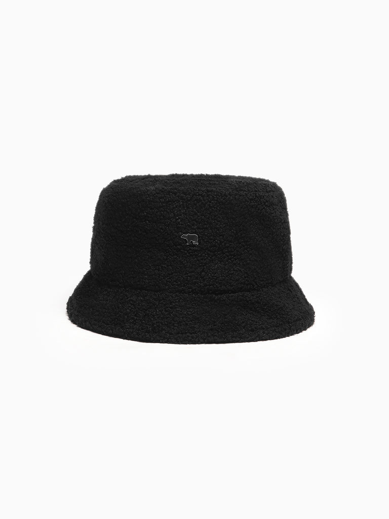 Shop Men's Black Sherpa Bucket Hat – bearhouseindia