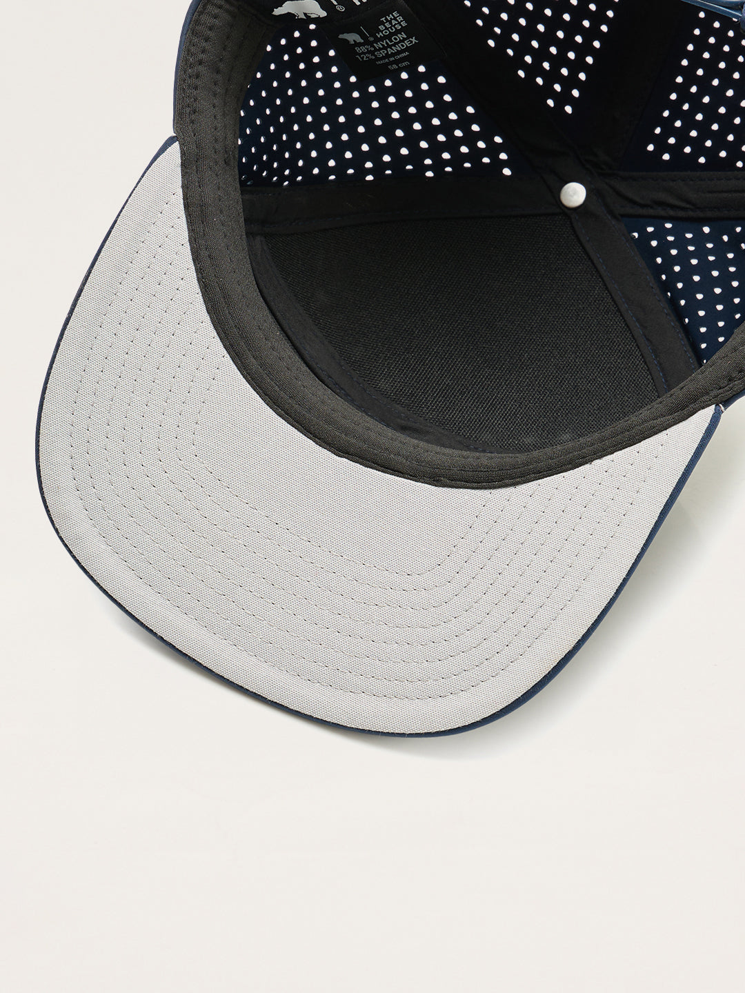 C.C Laser Cut Unisex Baseball Cap, Navy One Size - Adjustable Ponytail Hat For Outdoor, Beach, Hiking
