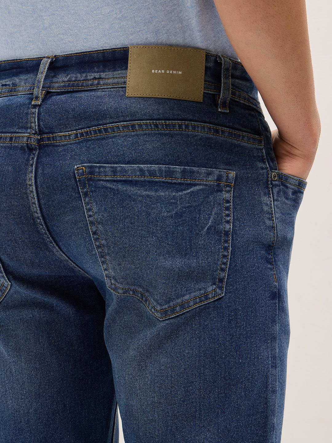 Zara India Jeans Homme Zara Slim Shop Mid Blue Mid-Rise Slim Fit