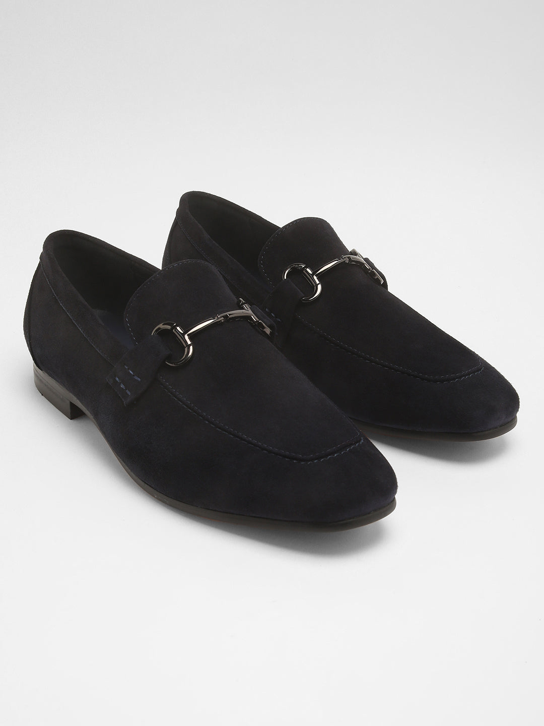 HERAS MEN'S BLUE SUEDE LOAFERS