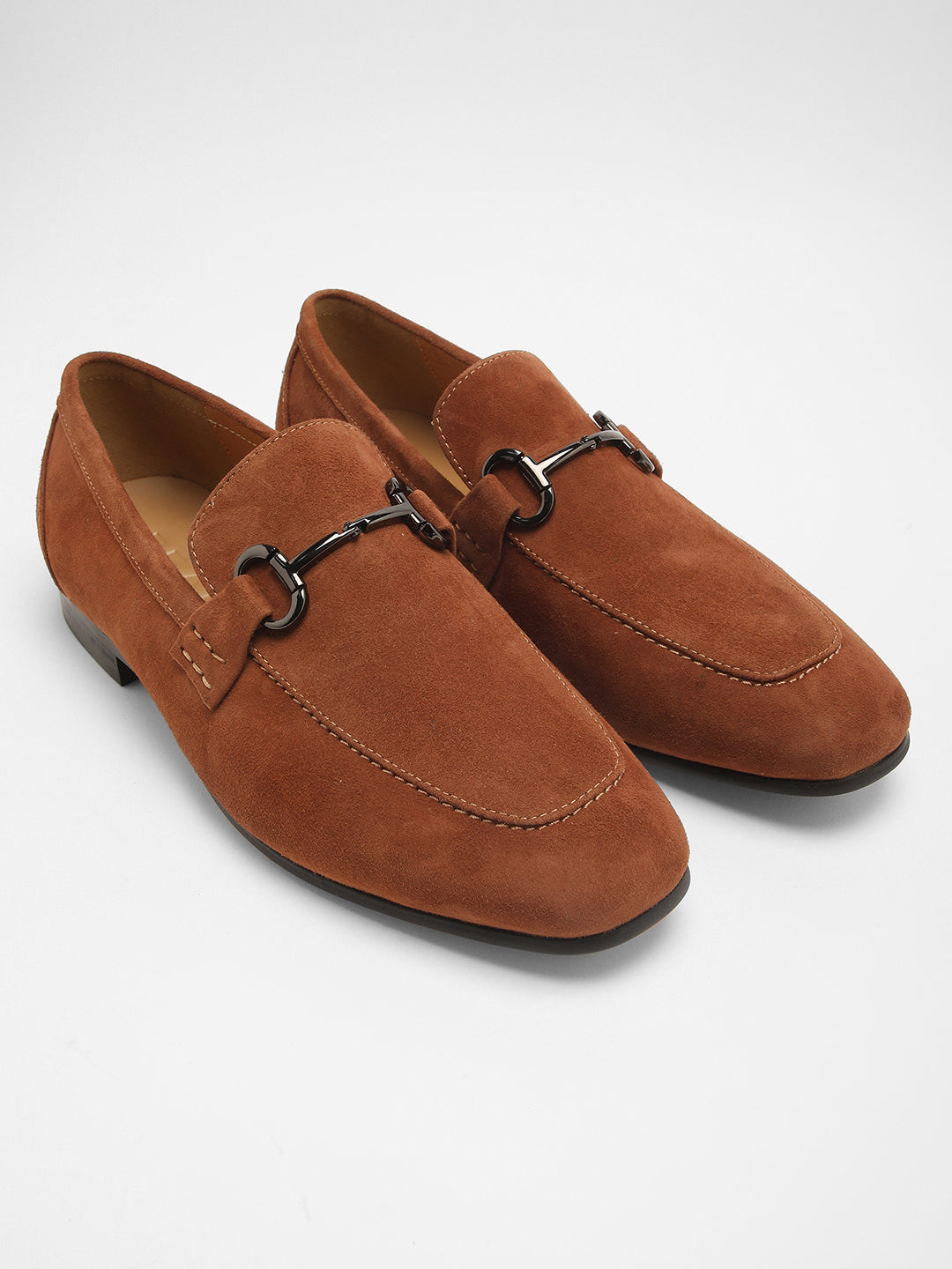 THALE MEN'S TAN SUEDE LOAFERS