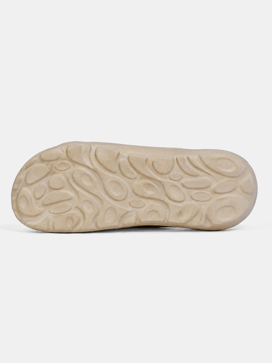 Beige Textured Slip-On Casual Slides by The Bear House