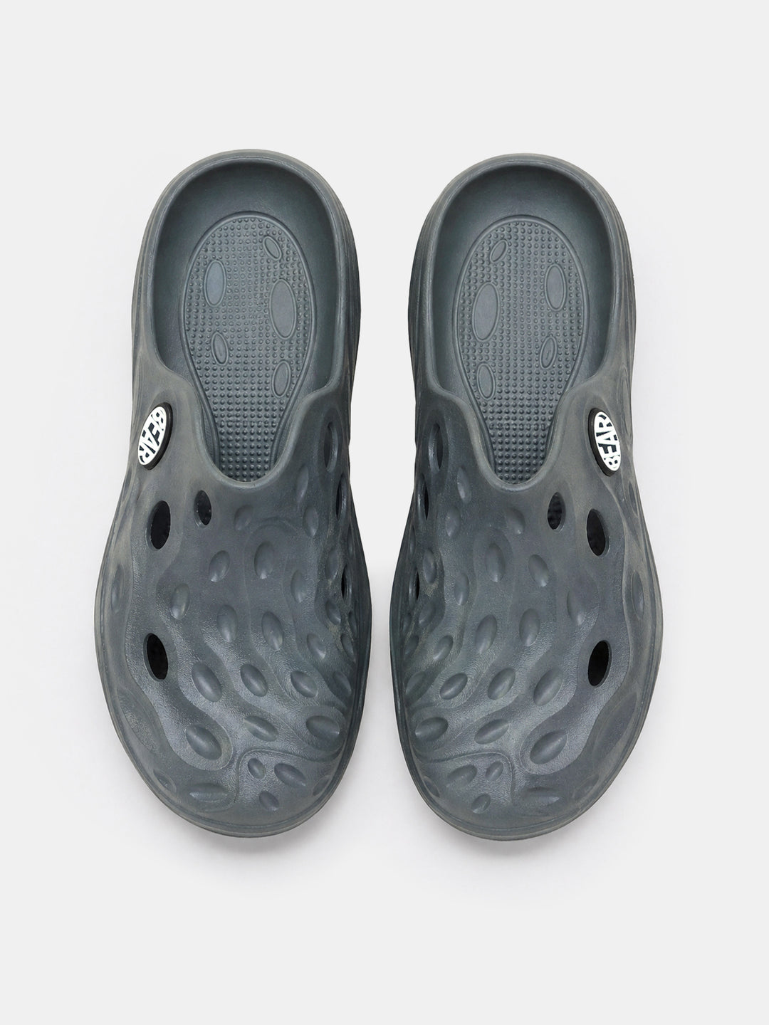 Dark Grey Lightweight Slip-On Clogs by The Bear House
