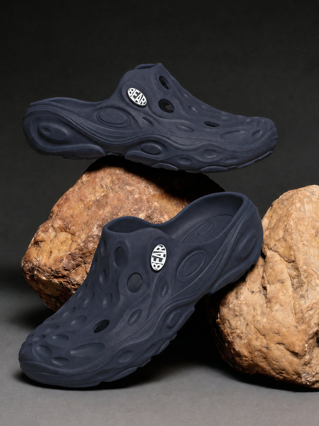 Navy Lightweight Slip-On Clogs by The Bear House