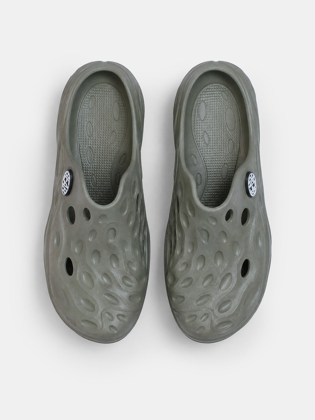 Olive Green Lightweight Slip-On Clogs by The Bear House