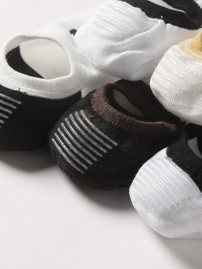 Shop Men Pack of-5 Colour blocked Ankle Length Socks Online