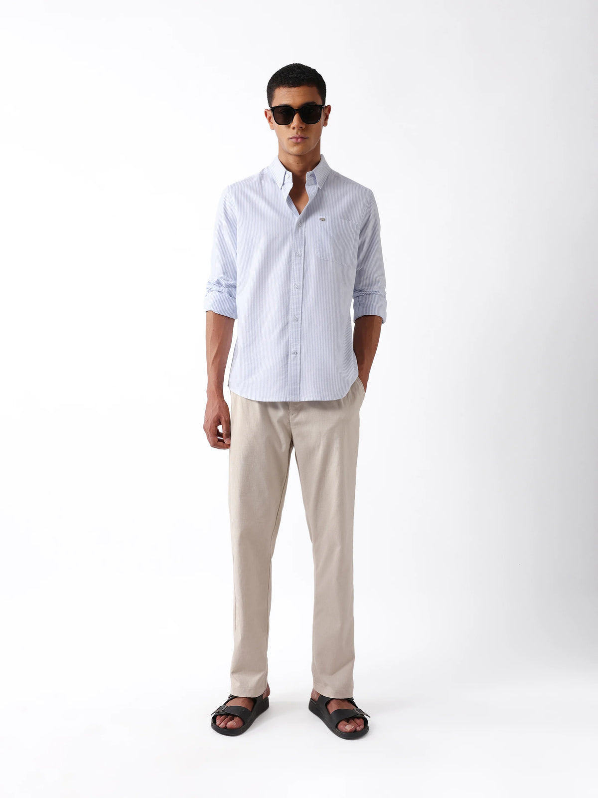 Astrale-Ltbl Light Blue Cotton Shirt - Image 2