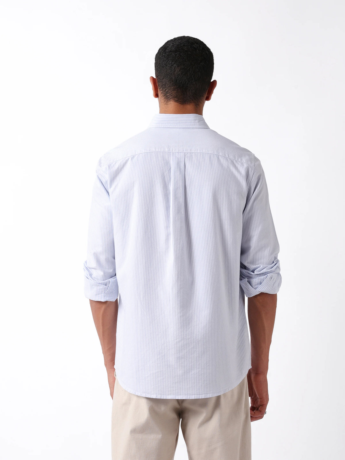 Astrale-Ltbl Light Blue Cotton Shirt - Image 5