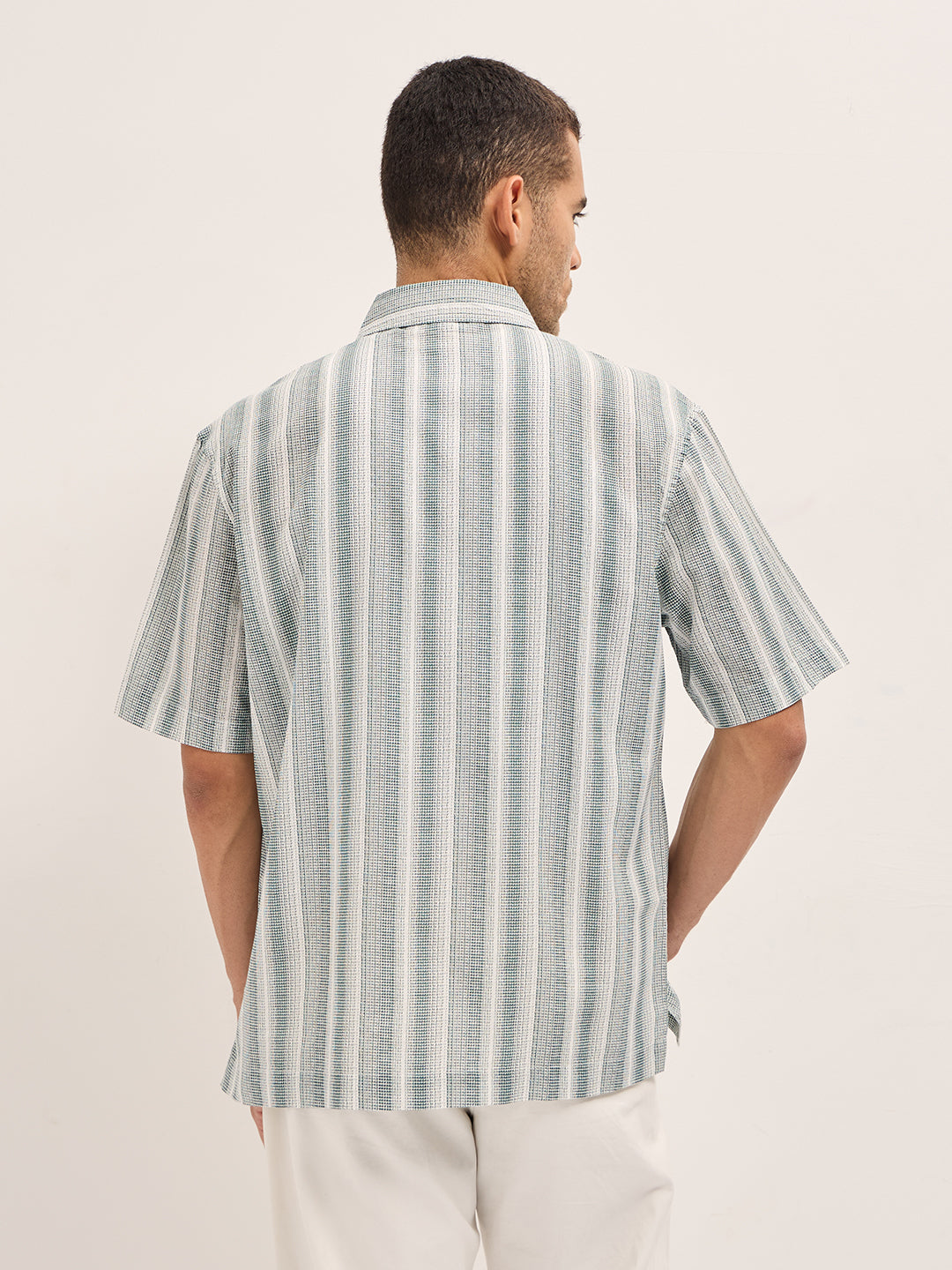 Shop Multi-Color Printed Vertical Stripes Relax Fit Casual Shirt Online. bearhouseindia Shop Multi-Color Printed Vertical Stripes Relax Fit Casual Shirt Online. bearhouseindia