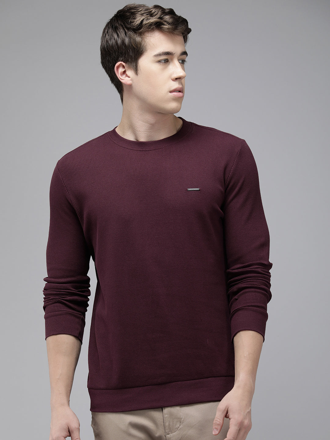 Masilon Men's Maroon Slim Fit Tee | The Bear House