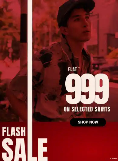 SALE! Flat ₹999 off on selected shirts